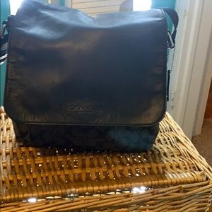 Black Coach crossbody bag...